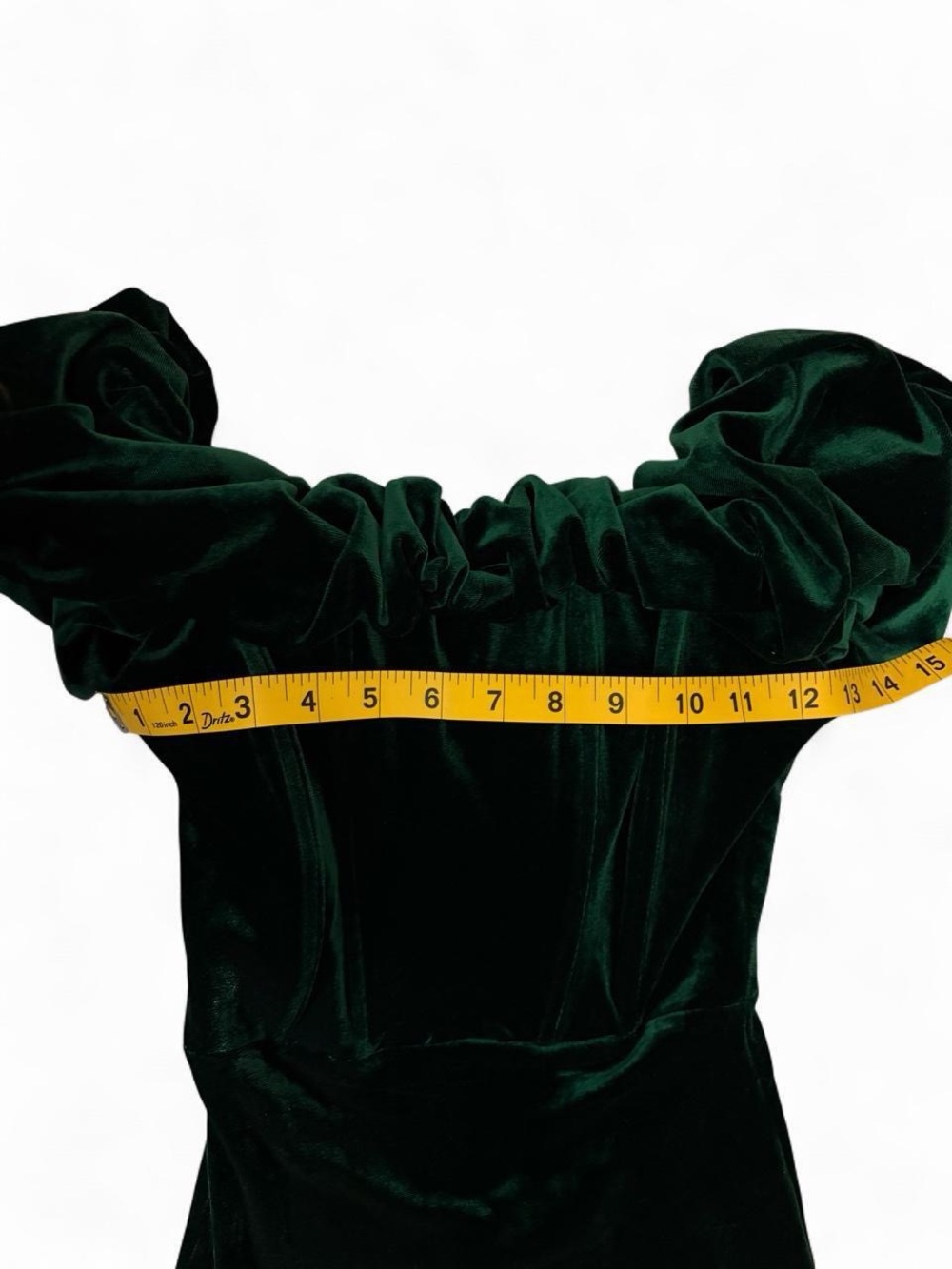 Windsor Emerald Green Velvet Ruffle Off Shoulder Mini Dress XS NWT - Picture 7 of 8